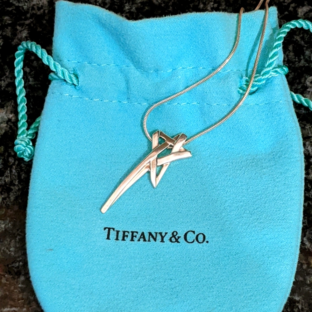 Rare TIFFANY Silver Shooting Star Necklace ✨💖✨